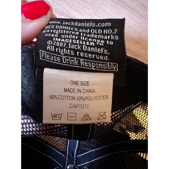 Jack Daniel’s Old No. 7 Black Mesh Trucker Hat - Picture 8 of 8